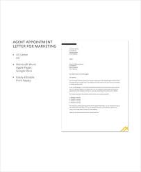 An insurance agent appointment letter allows an insurance agent to outline the ways that they will broker insurance for a client, and this document is a tax agent appointment letter is used typically by an accountant who is doing someone's taxes in order for them to liaise with the tax department on. Agent Appointment Letter Template 10 Free Word Pdf Format Download Free Premium Templates