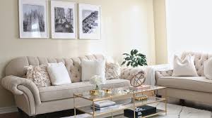 Diyroomdecor #diycraft #handmadethings diy room decor! Living Room Tour White Beige Gold Decor H A N A N