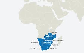 🌍 map of namibia, satellite view. Southern Africa Peak Dmc
