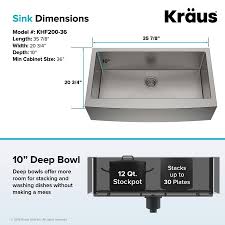 kraus standart pro farmhouse apron