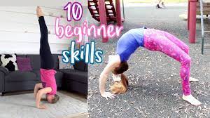 Here are some easy gymnastics tricks!!! 10 Beginner Gymnastics Skills You Should Master Youtube