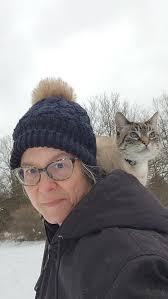 These cats, especially Trouble, have aged me 20 years in just 10! 😂😂  (This was Thursday evening before the rain washed the rest of the snow  away. )