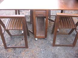 Skinny Drop Leaf Dining Table W 4 Hideaway Wood C Photo Picture Image On Use Com Bookshelves Diy Drop Leaf Dining Table Dining Table