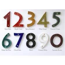 Maybe you would like to learn more about one of these? Mid Century Modern House Numbers Custom Color Back Bay Pottery