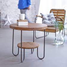 table de salon en teck 60 x 60 cm meubles pour le salon tikamoon table basse table basse teck table de salon