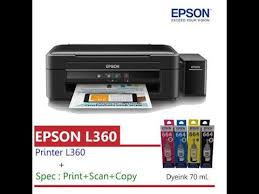 Cara Menginstal Printer Epson L360 Pada Windows 7 Youtube