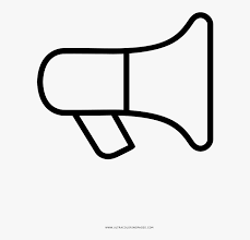 Tell them to color within the lines to make this coloring sheet look neat and pretty. Megaphone Coloring Page Cochin Devaswom Board Vacancies Hd Png Download Kindpng