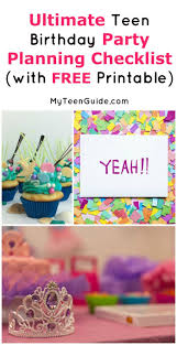 Birthday Party Ideas Teenage 16 Pin On Party Planning