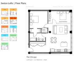 We have many floor plans available with multiple features. The Chicago Sexton Lofts For Sale