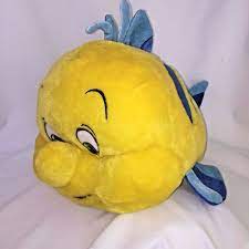 Disney Flounder Plush The Little Mermaid Fish Jumbo Large Big 15 Pillow Authenticoriginaldisneystore The Little Mermaid Plush Stuffed Animals Cute Plush