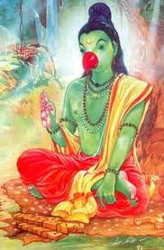 Image result for images of sukha maharshi telling bhagava puran to parikshit