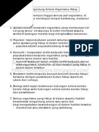 Nota sains tingkatan 5 bab 2. Nota Sains Tingkatan 2 Bab 4 Saling Bersandaran Antara Organisma Hidup