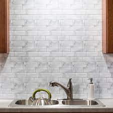If you are looking to go one more step up, here are some tile. Tack Tile Peel Stick Vinyl Backsplash Pack Of 3 Overstock 21930782