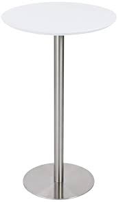 Tables Cookie 41 1 2 High White Contemporary Round Bar Table In 2020 Round Bar Table Bar Table Contemporary Bar Table