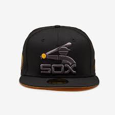 One size fits all richardson adjustable snapback hat with custom leather patch. New Era Chicago White Sox 59fifty Yellow Under Brim With Side Patch Fitted Hat