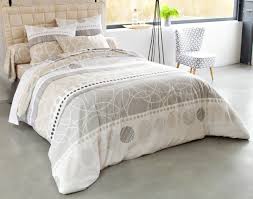 90x190/une taie d'oreiller/une taie de traversin/ très peu servi. Linge De Lit Rayures Et Cercles Becquet Creation Becquet