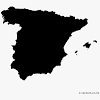 Map of spain free vector. 1