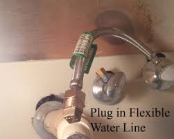 water on while working on old plumbing