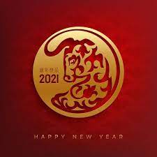 Happy Chinese New Year 2021 Greeting Card With Bull Head Chinese New Year Greeting Happy Chinese New Year Chinese New Year Card