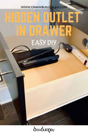 Diy Outlet In Drawer With Images Bathroom Vanity Remodel Diy Bathroom Vanity Bathroom Outlet