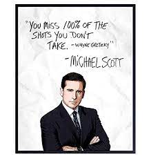 Do let us know which one was your favorite in the comments section below. Michael Scott Wayne Gretzky Quote From The Office 8x10 Typography Wall Art Poster Print For Room Decor Home Or Apartment Decoration Funny Affordable Gift Unframed Picture Yellowbird Art And Design