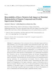 Use promo code launch10 at checkout to save 10%! Pdf Bioavailability Of Heavy Metals In Soil Impact On Microbial Biodegradation Of Organic Compounds And Possible Improvement Strategies