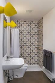 Whoever said bonny bathroom tiles have to be restricted to the floor? Best 60 Modern Bathroom Ceramic Tile Walls Design Photos And Ideas Dwell