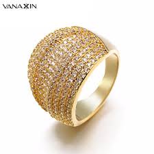 us 17 24 50 off vanaxin wide rose white gold qalo men ring punk hiphop finger darry bling aaa 234 pieces small cubic zirconia rings for women in