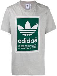 Adidas Originals Filled Label T Shirt In Mgreyh Cgreen Modesens T Shirt Adidas Shirt Mens Adidas