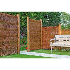 T J Weidengeflechtzaun Fuego Mit Seitlichem Rahmen 120 Cm X 100 Cm Kaufen Bei Obi