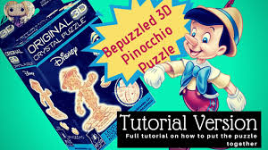 Set sail for fun with this challenging 3d crystal puzzle by bepuzzled. Bepuzzled 3d Crystal Puzzle Pinocchio Tutorial Version Youtube