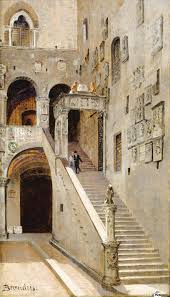 Hercules & king diomedes, and hercules & queen hippolyte by vincenzo de' rossi. Staircase In The Inside Yard Of Palazzo Vecchio In Florence Antonietta Brandeis