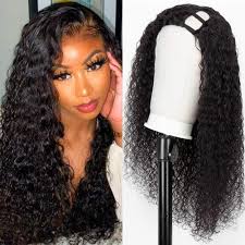 99 ($4.80/ounce) get it as soon as thu, jun 24. Persephone Left U Part Wig Brazilian Deep Wave Curly Human Hair Half Wigs For Black Women Glueless None Lace Front Side Part Machine Made Wigs 150 Density Natural Color 10 Inch Buy