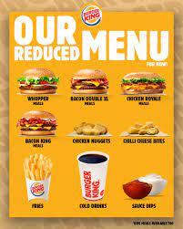 Here are the prices and options we last saw in 2018 presented for reference Burger King On Twitter Here S Our Updated Menu For Delivery And Drive Thru In Certain Stores