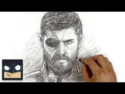 Start off with a pencil sketch. How To Draw Thor Sketch Saturday Draw It