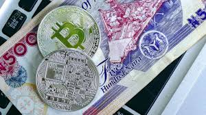 How much is bitcoin in naira. Bitcoin On Nigerian Naira Banknote Electronic Money Exchange Stock Photo Picture And Royalty Free Image Image 83985719