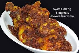 Kumpulan Resep Asli Indonesia Ayam Goreng Lengkuas
