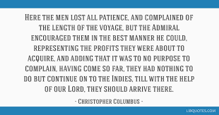 How far is columbus (nebraska) from north platte? Here The Men Lost All Patience And Complained Of The Length Of The Voyage But The
