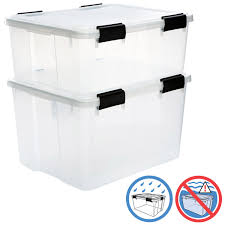 5.0 из 5 звездоч.1 оценка товара. Clear Weathertight Totes The Container Store