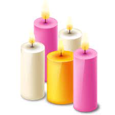 Five Scented Candles Icon Png Clipart Image Iconbug Com Candles Scented Candles Pillar Candles