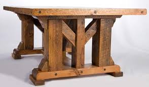Timber Frame Table Dining Table Rustic Barnwood Furniture Barn Wood