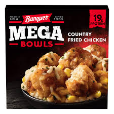 Satisfy your craving for country meals with a hungry man selects classic fried chicken frozen meal. Banquet Mega Bowls Country Fried Chicken Frozen Meal 14 Ounce Buy Online In Bahamas At Desertcart 91828846
