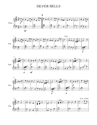 Print And Download In Pdf Or Midi Silver Bells A Slightly Edited Version Of Silver Bells For Piano Silver Bells Bells Piano Sheet Music