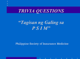 This covers everything from disney, to harry potter, and even emma stone movies, so get ready. Trivia Questions Tagisan Ng Galing Sa P S I M Philippine Society Of Insurance Medicine Ppt Download