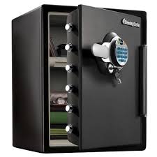 Sentrysafe Sfw205bxc 2 0 Cu Ft Fireproof Safe And Waterproof Safe With Biometric Lock Sfw205bxc The Home Depot Waterproof Safe Combination Safe Fire Safe