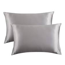 Croscill set 2 pillowcases shams cream satin silky w/ black border trim 30 x 23. The 9 Best Pillowcases Of 2021