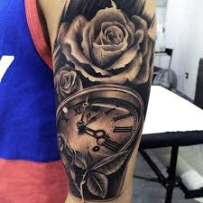 Tattoo pocket watches rose and watches tattoo tattoo design. Mens Forearm Tattoos Roses Novocom Top