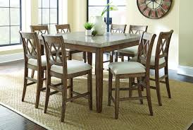 The six bonded leather upholstered chairs come fully assembled. Doerr Furniture Franco Counter Height Stools