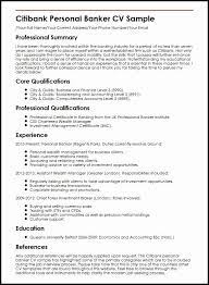 Personal bankers help clients manage their money in order to balance their rates of risk and return. Experienced Investment Banking Resume Beautiful Citibank Personal Banker Cv Sample Myperfectcv Resume Examples Resume Objective Manager Resume