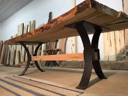 This wooden dining table adds an industrial look to your dining room and kitchen. 110 Best Steel Table Ideas Steel Table Metal Furniture Steel Furniture